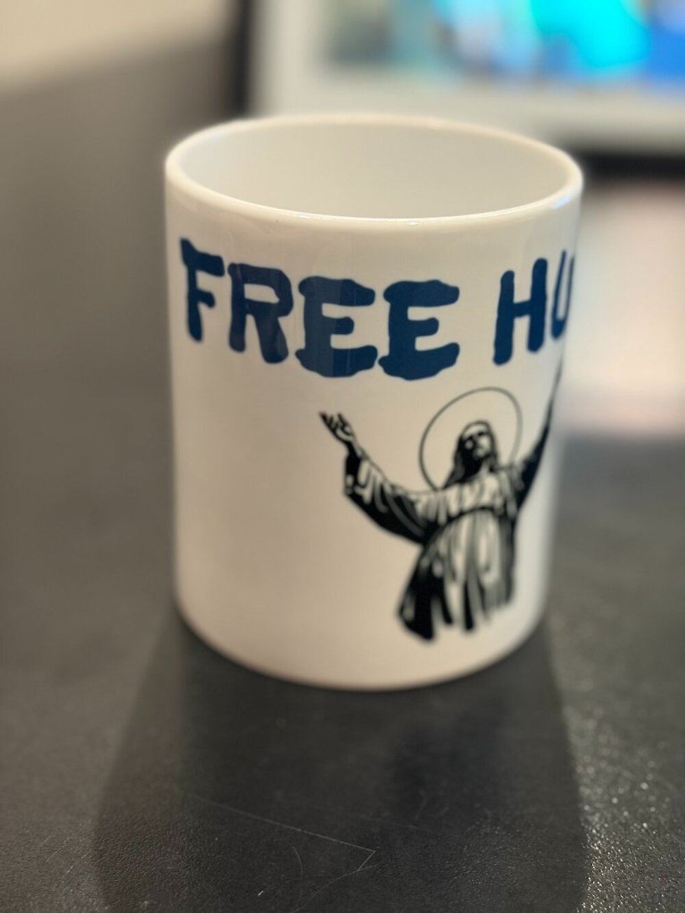 "Free Hugs" Jesus Christ Religious 11 Oz Ceramic Mug Funny Gift Microwave Safe